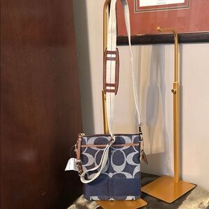Coach denim Crossbody Bag NWT C0767-40758